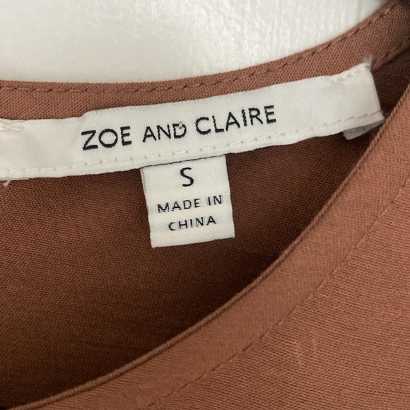 Zoe And Claire Mocha Dress - Picture 5 of 12